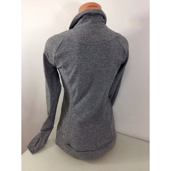 Lululemon Long Sleeve Top Gray Zip Front Womens 8 - Picture 5 of 6
